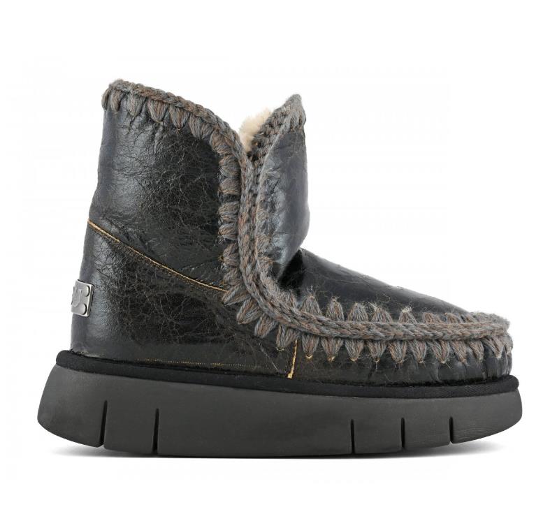 BOTA PARA MUJER MOU ESKIMO 18 BOUNCE SHINY DARK BROWN