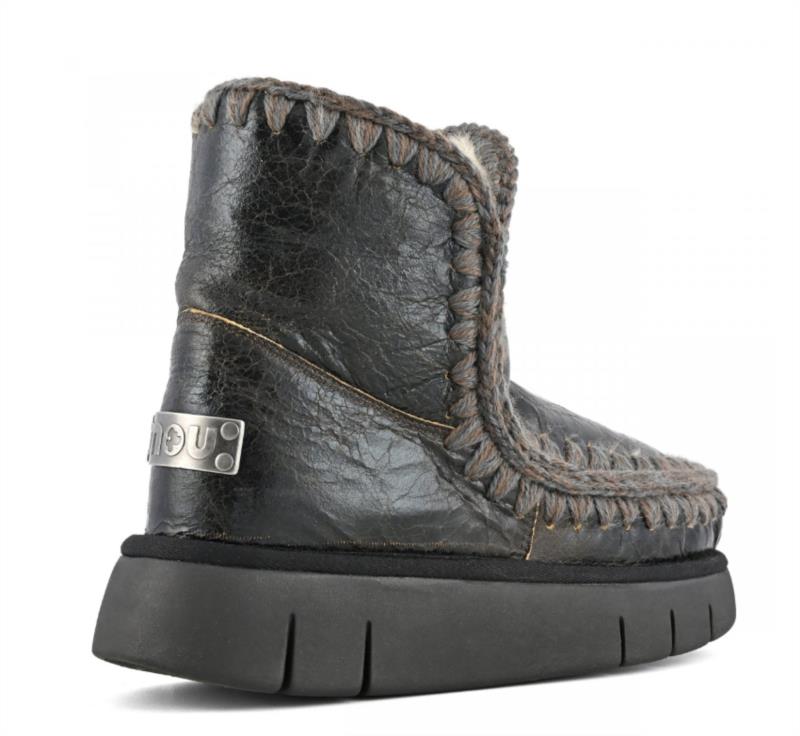BOTA PARA MUJER MOU ESKIMO 18 BOUNCE SHINY DARK BROWN CALZADO MAYA