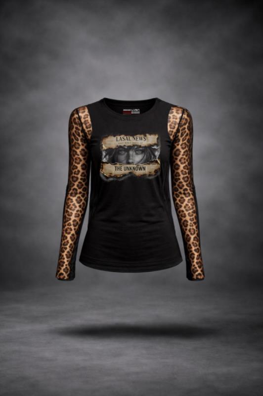 Camiseta de mujer LaSaL NEWS negro