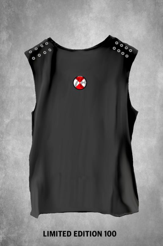 CAMISETA DE MUJER LASAL BAD PINK negro desgastado