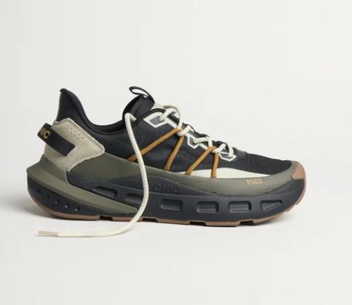 ZAPATILLA HOMBRE P503 RAIL EN TEJIDO MULTICOLOR NEGRO-ACEITUNA
