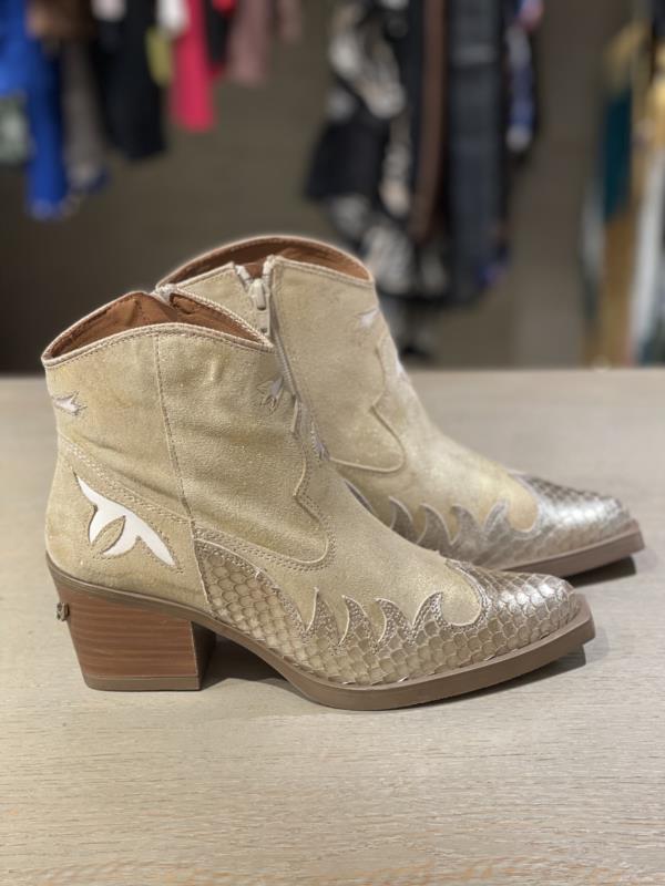 Botin Para Mujer Nemonic Acuario Gold Platino