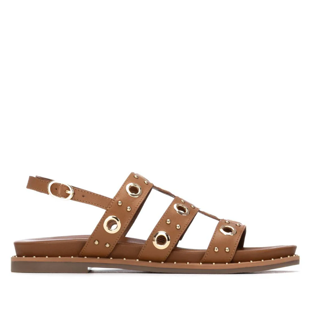 Sandalia Mujer CARMELA PIEL CAMEL