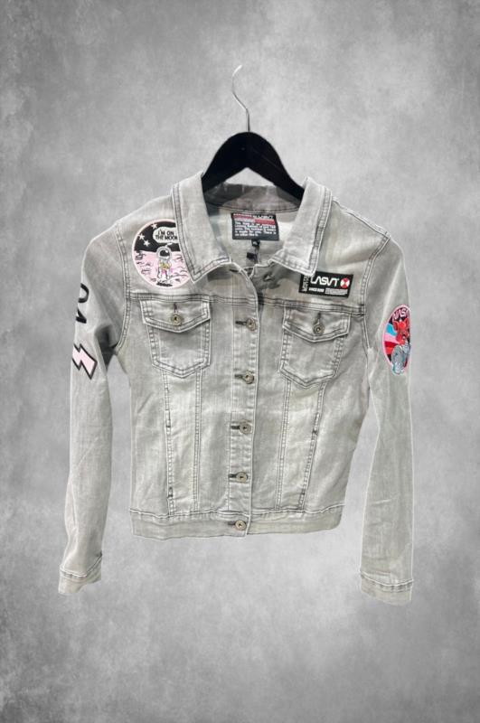Cazadora denim de mujer LaSaL DRAGON gris