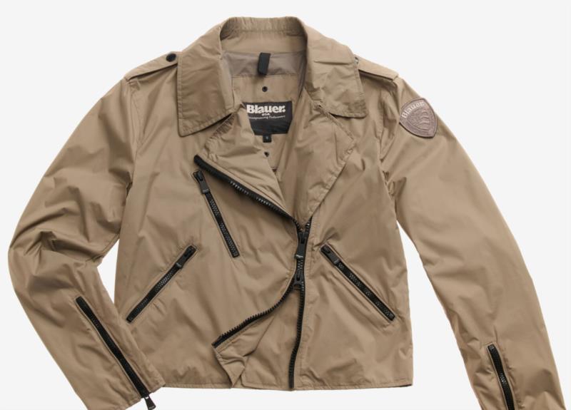 CHAQUETA DE CUERO DE NYLON ZAMORA PARA MUJER BLAUER