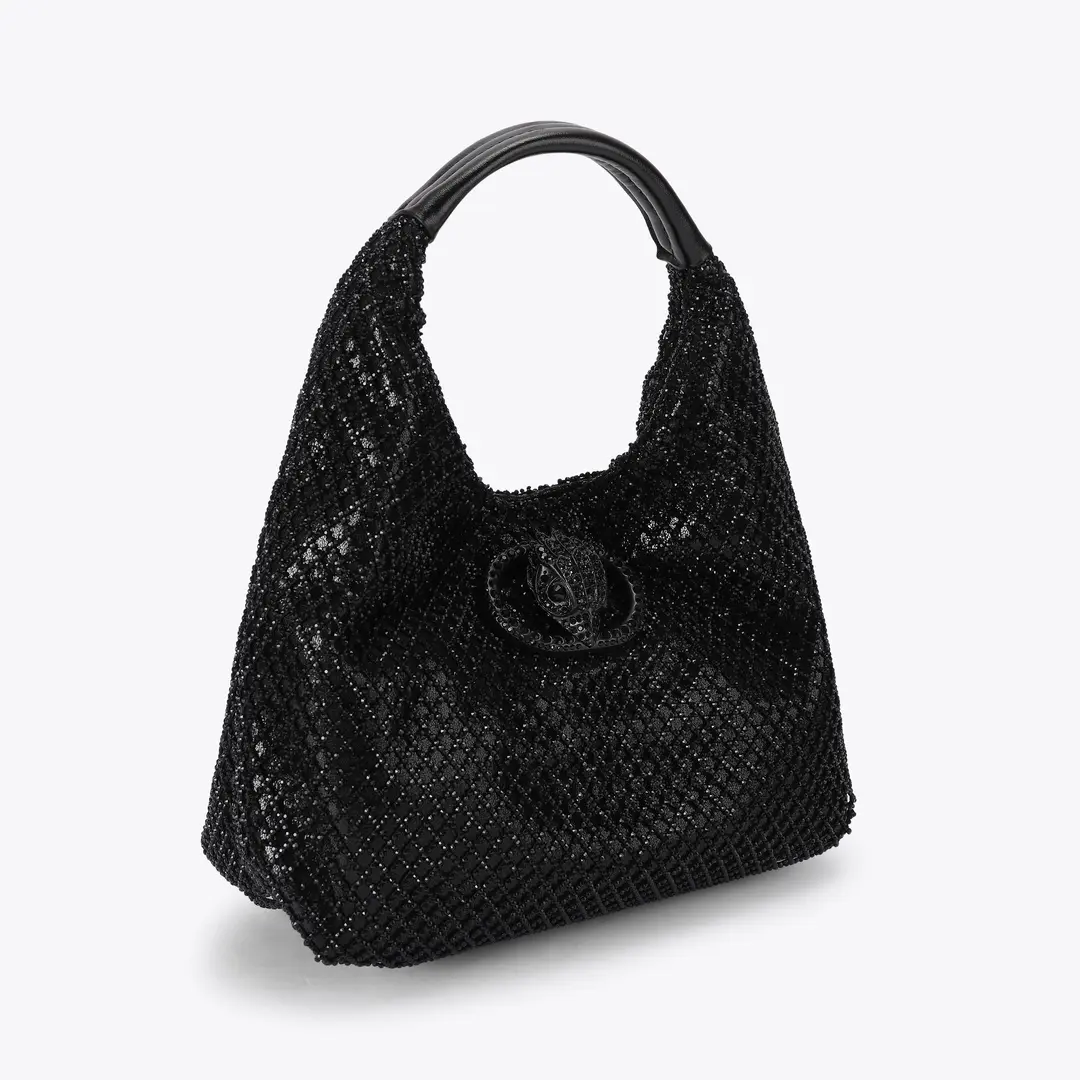 Bolso hobo pequeño Chelsea holgado BLACK