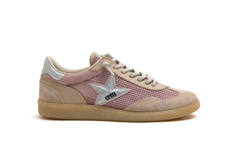 Deportiva Mujer CETTI  REJILLA OLD ROSE
