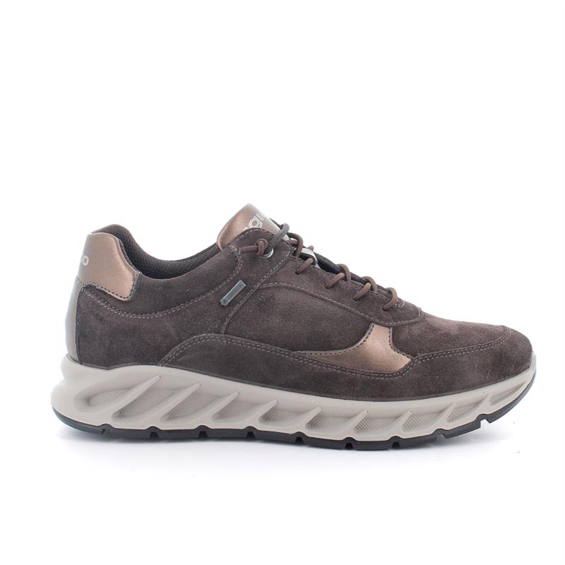 Zapato deportivo con GORE-TEX® para mujer burdeos con cordones
