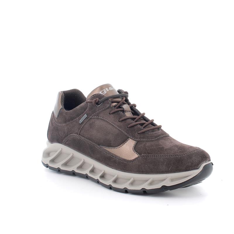 Zapato deportivo con GORE-TEX® para mujer burdeos con cordones