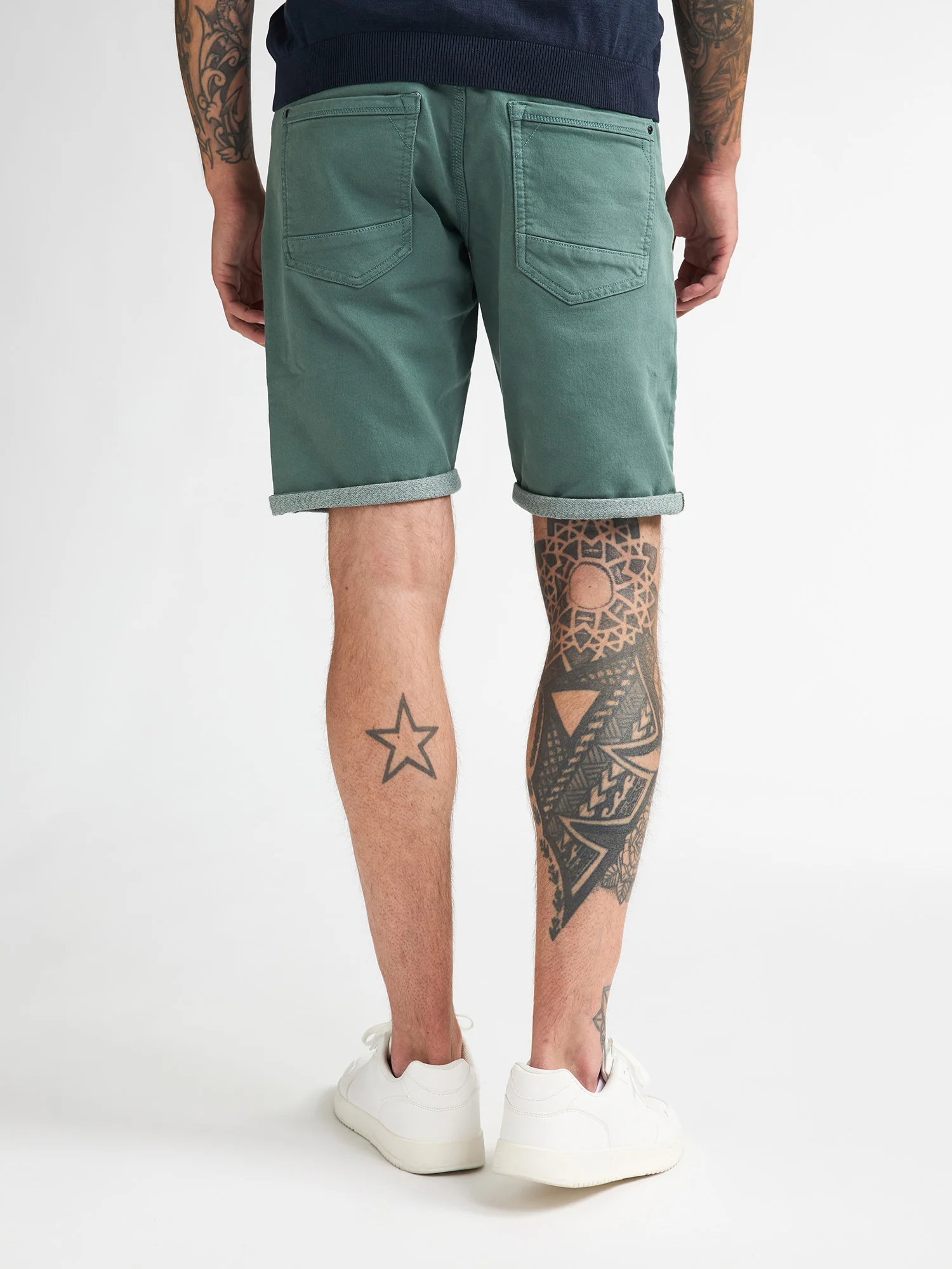  Pantalones Cortos de Mezclilla Coloreados Jackson Coconut Green