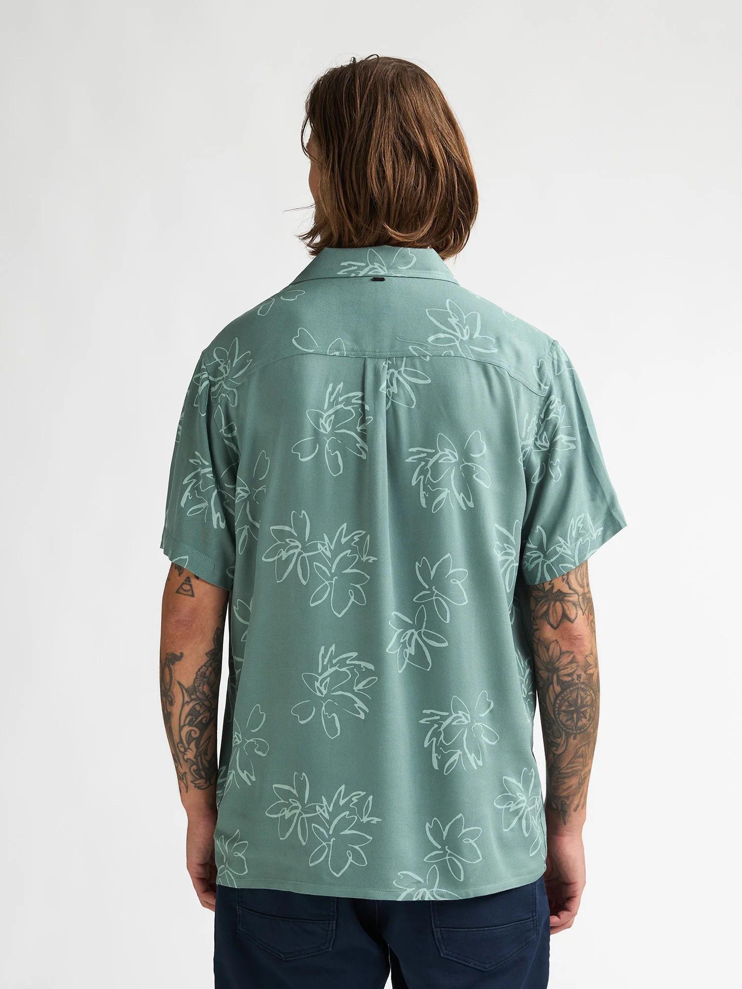 Camisa con estampado integral Orion Oil Green
