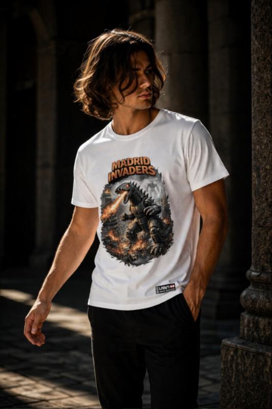 Camiseta de hombre LaSaL MADRID blanco 