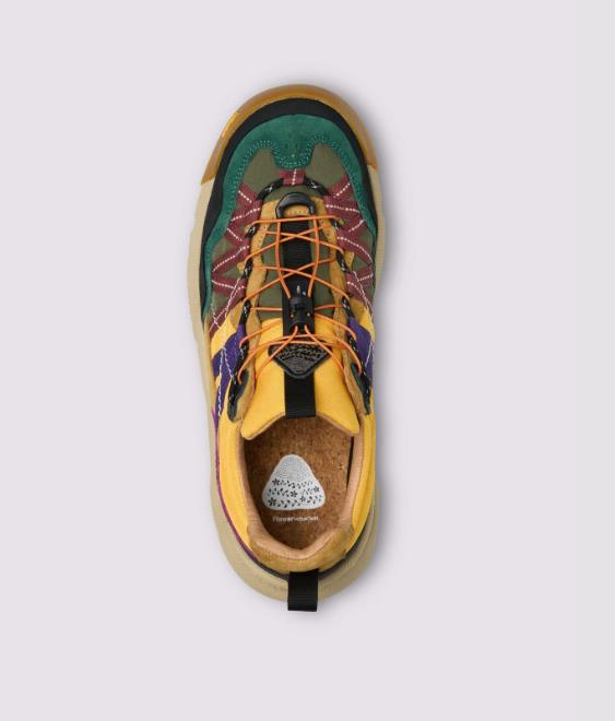 FLOWER MOUNTAIN IWANO 2 UNI WATERPROOF  BLACK -COGNAC-YELLOW