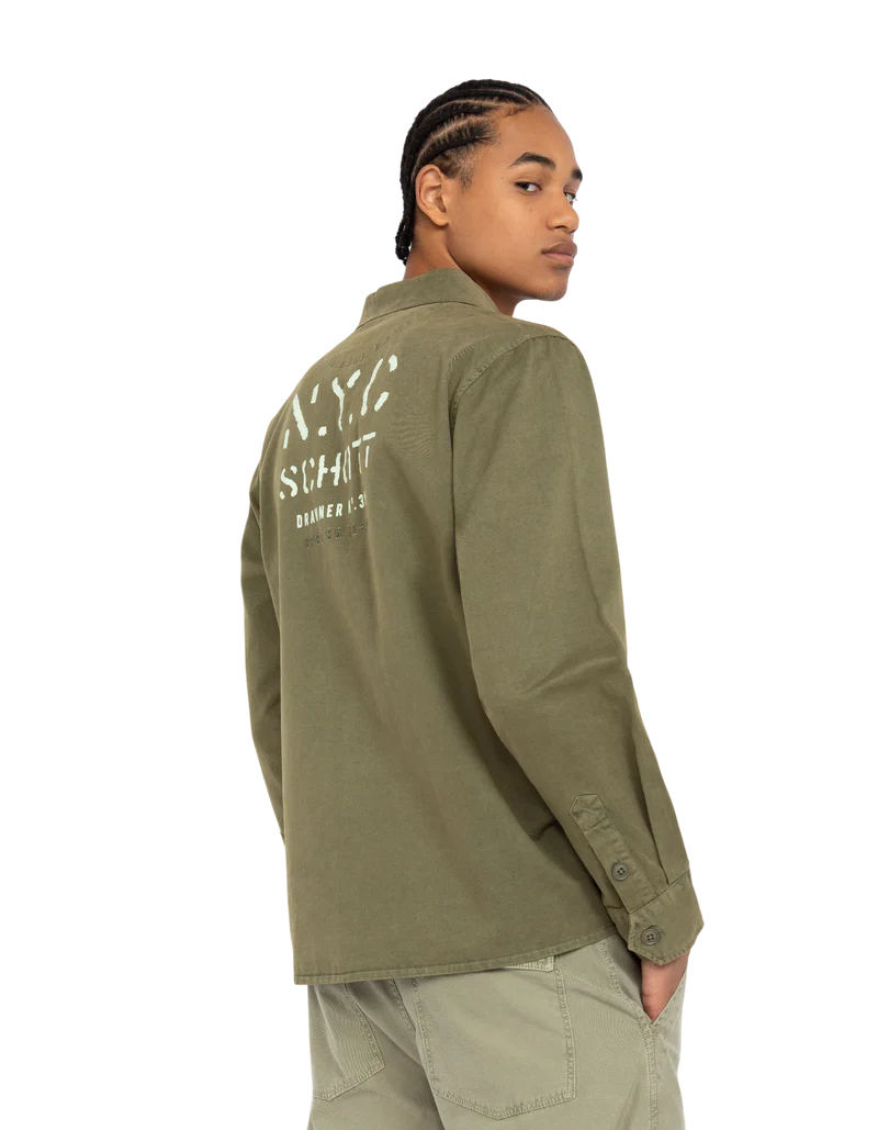 Camisa militar SCHOTT color KAKI
