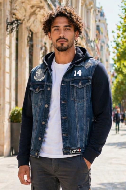 Cazadora vaquera de hombre LaSaL REVO azul