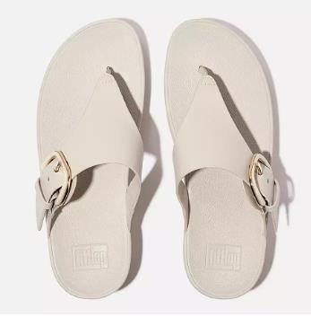Sandalia FITFLOP W LULU RESIN BUCKLE BEIG
