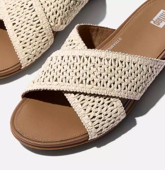 Sandalia FITFLOP W GRACIE WOVEN CROSS TAN