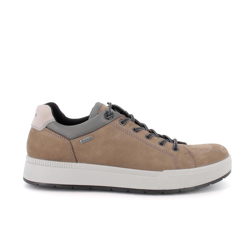 Zapato deportivo con GORE-TEX® para hombre verde y marron con cordones