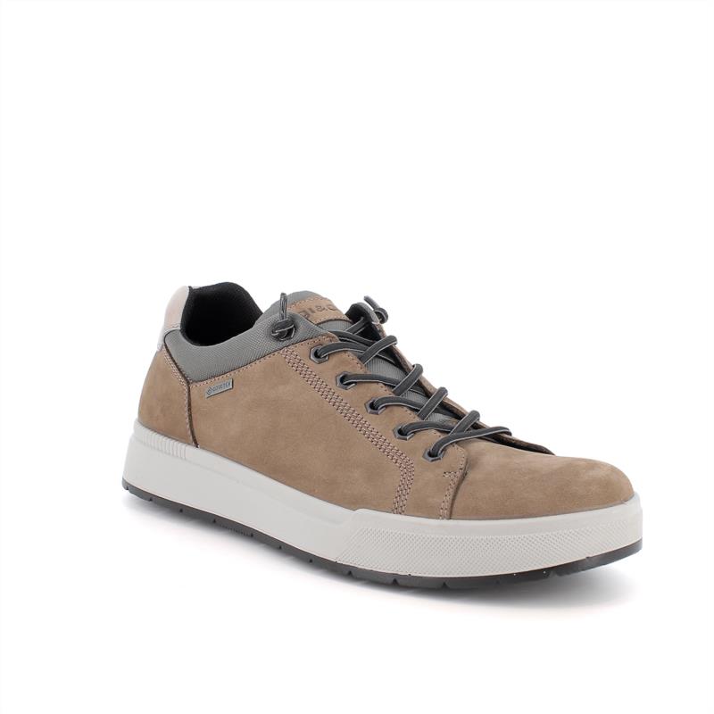 Zapato deportivo con GORE-TEX® para hombre verde y marron con cordones