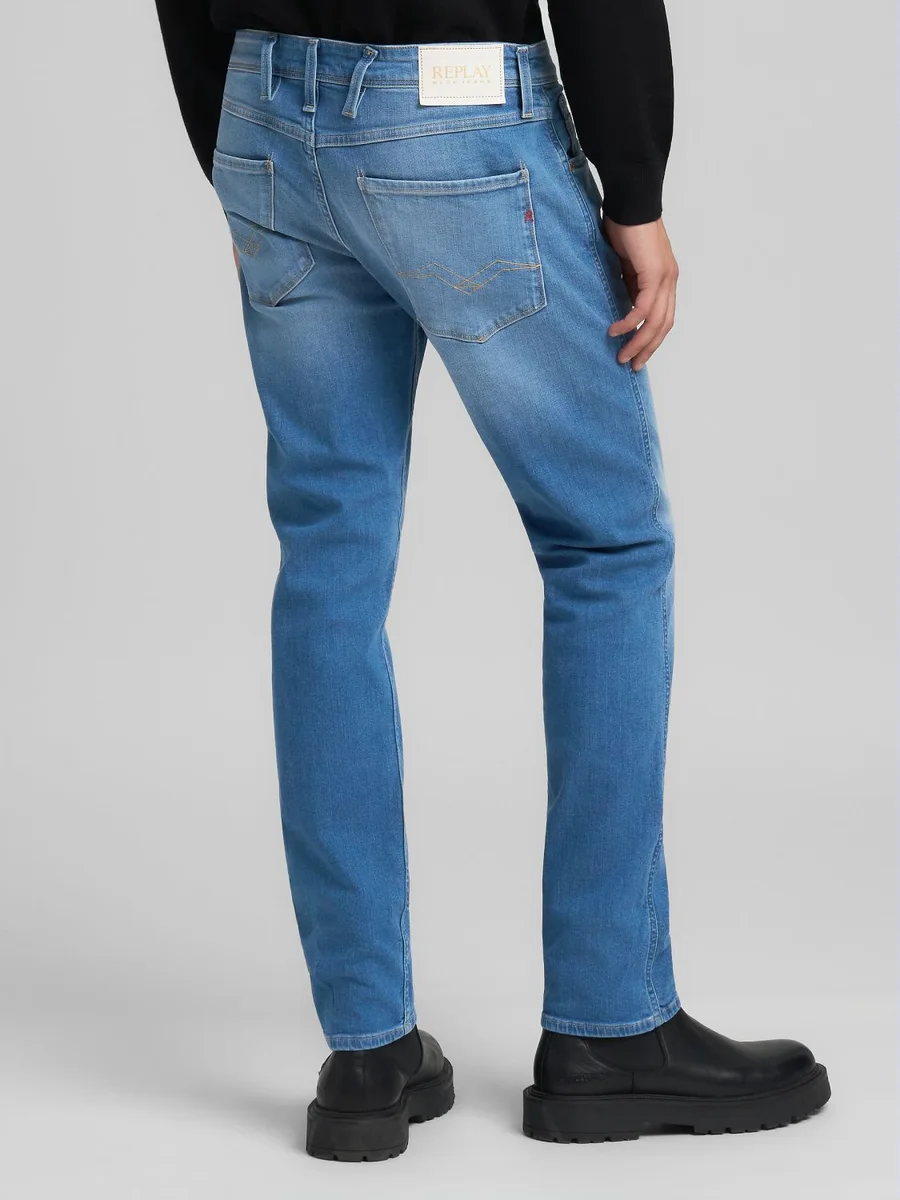 VAQUEROS REPLAY SLIM FIT ANBASS MEDIUM BLUE