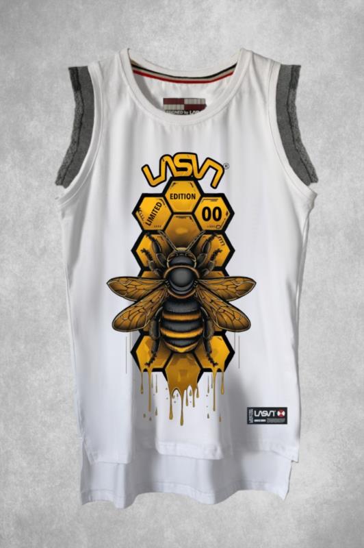 Camiseta de mujer LaSaL BEE blanco