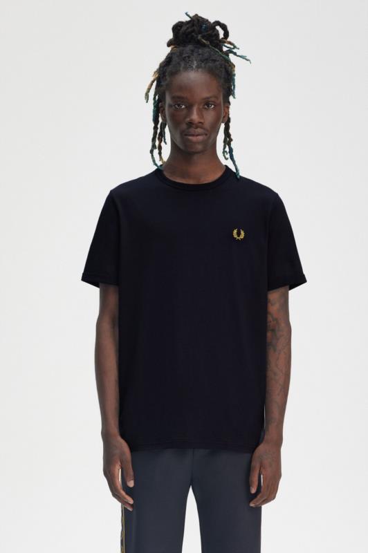 CAMISETA FRED PERRY RINGER NAVY