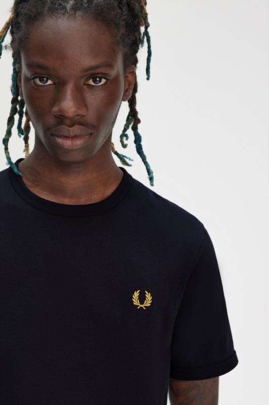 CAMISETA FRED PERRY RINGER NAVY