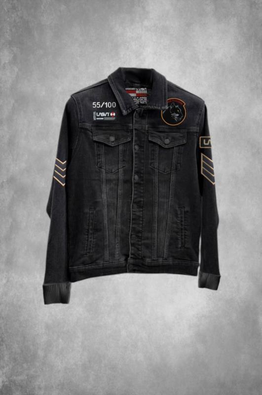 Cazadora vaquera de hombre Lasal PANTHER negro
