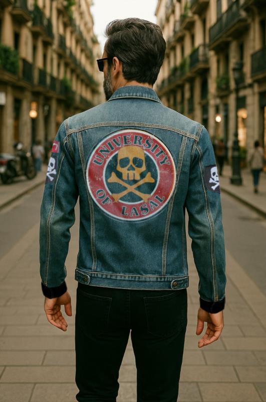 Cazadora vaquera de hombre Lasal UNIVERSITY azul