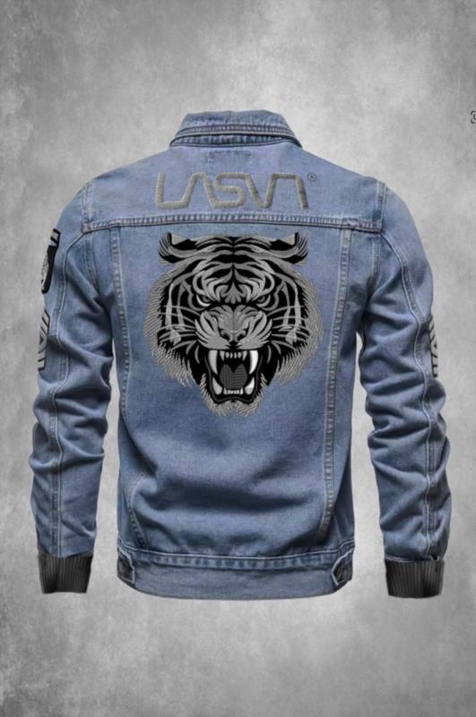 Cazadora vaquera de hombre Lasal TIGER azul