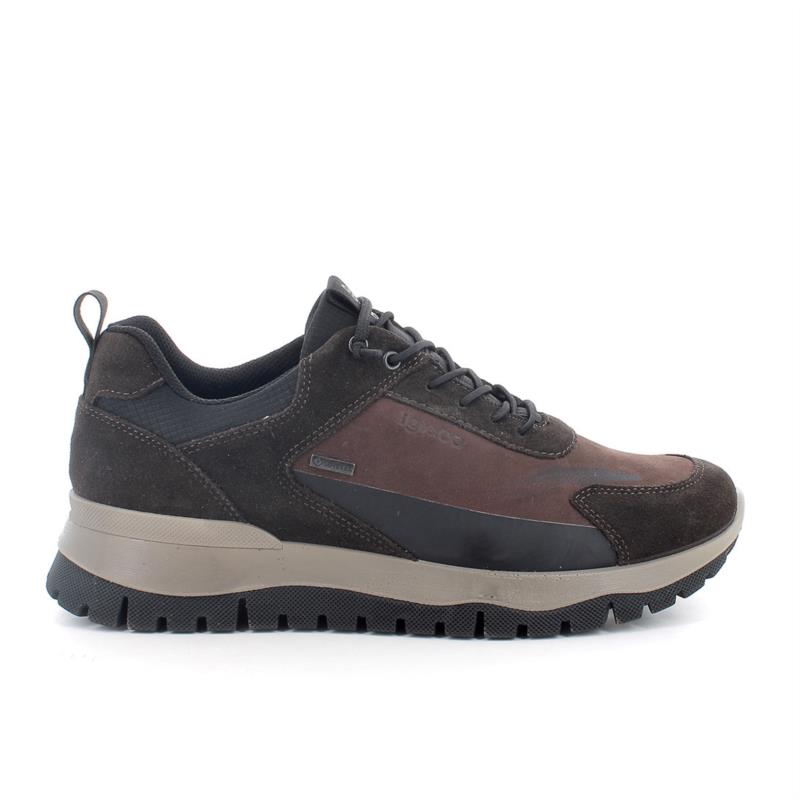 Zapato deportivo con GORE-TEX® para hombre marron con cordones