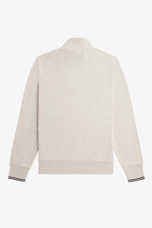 Sudadera FRED PERRY con media cremallera BEIG