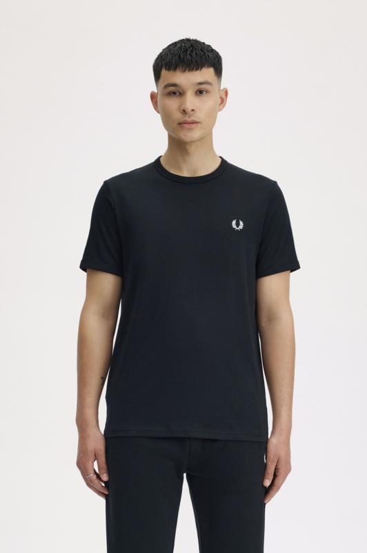 Camiseta ringer FRED PERRY BLACK