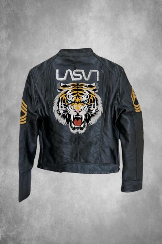 Cazadora ecopiel de mujer LaSaL TIGER negro