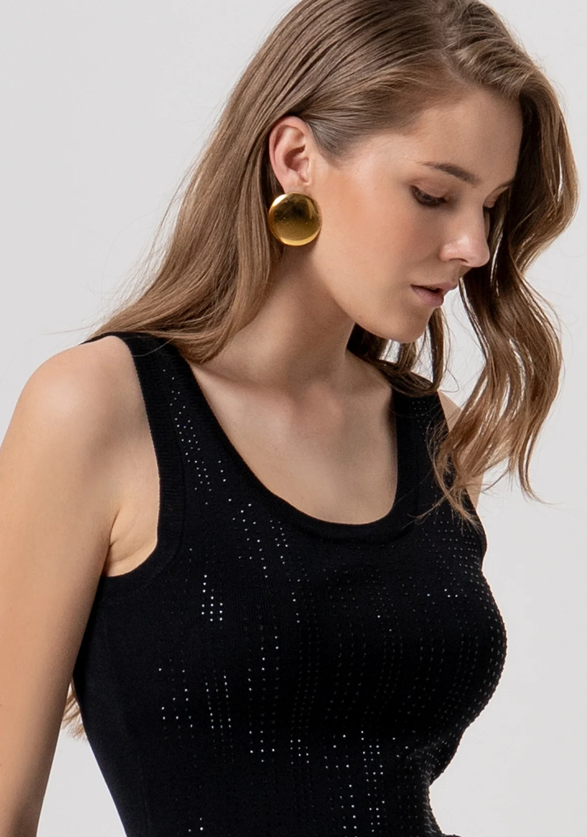 Camiseta Fracomina de punto de corte entallado Black