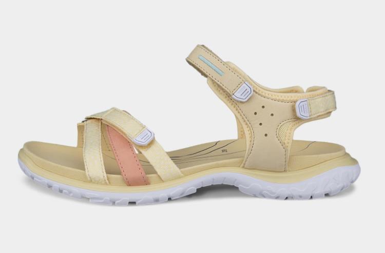 Sandalias con dos tiras de nobuk para mujer ECCO offroad roam w