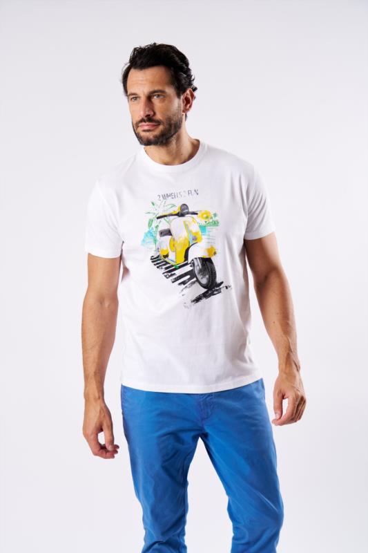Camiseta Hombre SHOCKLY VESPA WHITE