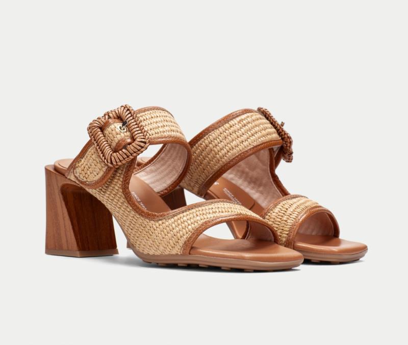 Sandalia Mujer HISPANITAS MIAMI RAFIA NATURAL