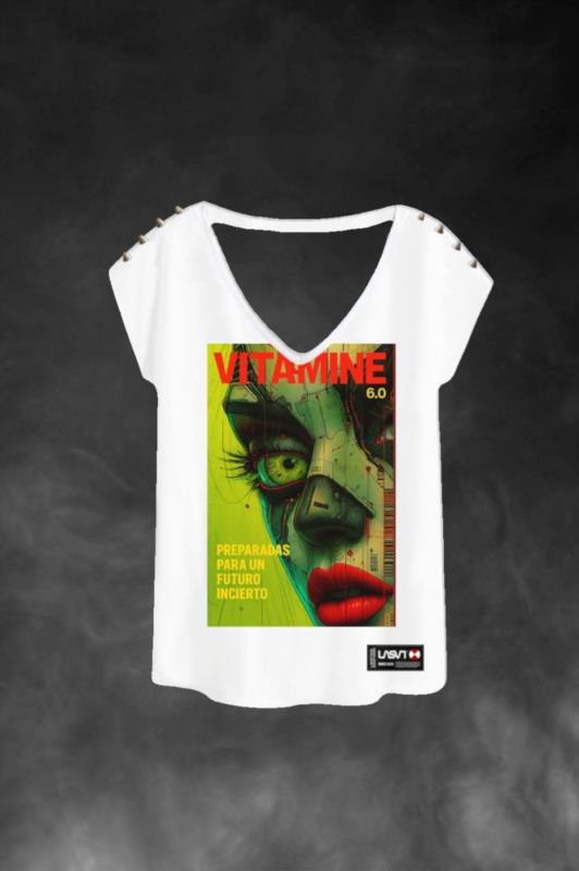 Camiseta de mujer LaSaL VITAMINE blanco