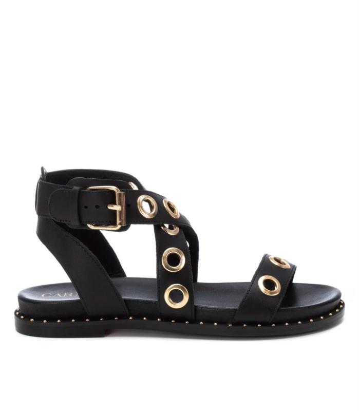 Sandalia Mujer CARMELA PIEL NEGRO