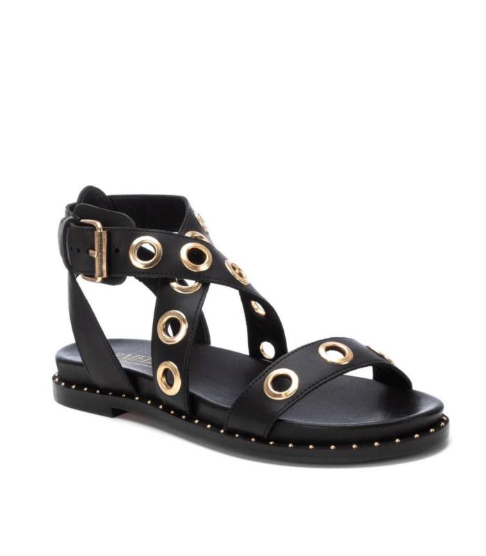 Sandalia Mujer CARMELA PIEL NEGRO