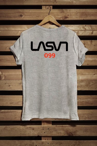 CAMISETA DE HOMBRE LASAL GOD LONDON GRIS DESGASTADA Calzados Maya