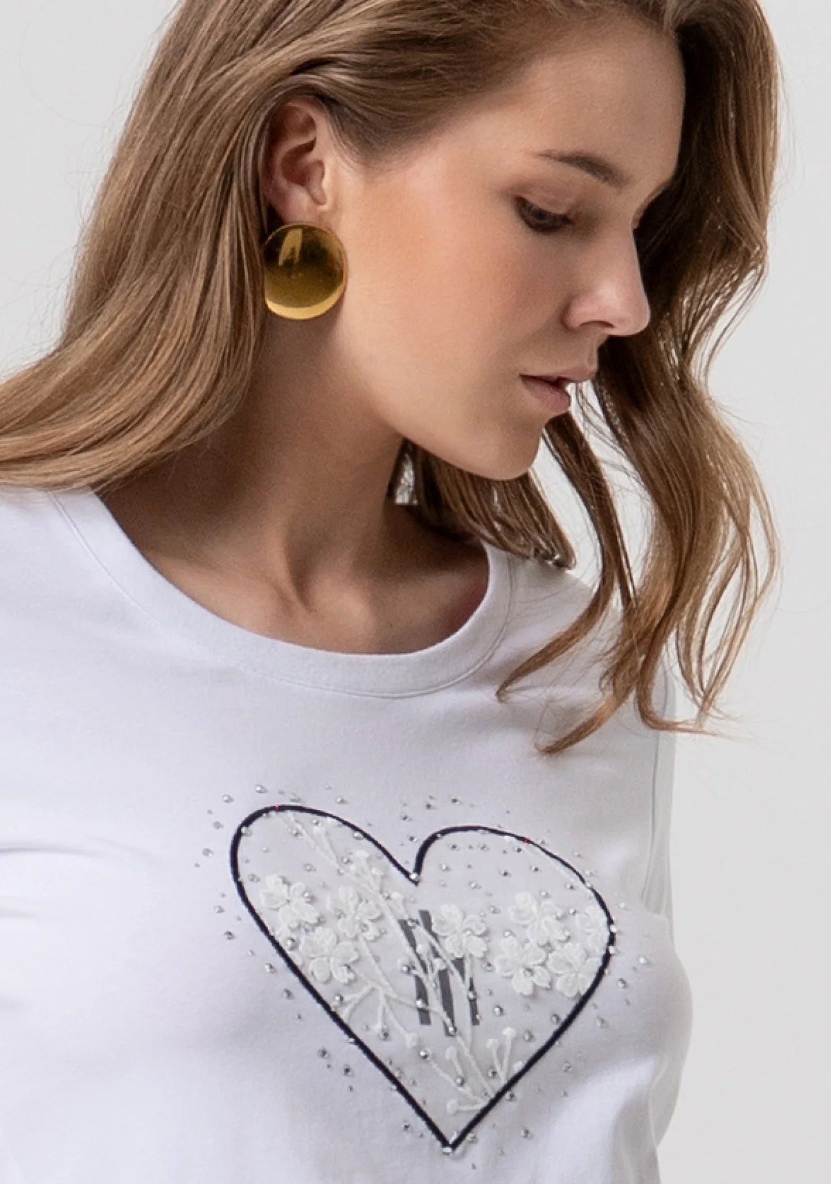 Camiseta Fracomina Slim Fit White