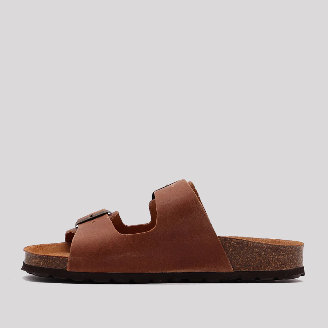 SANDALIA BIO MUJER PIEL MARRON