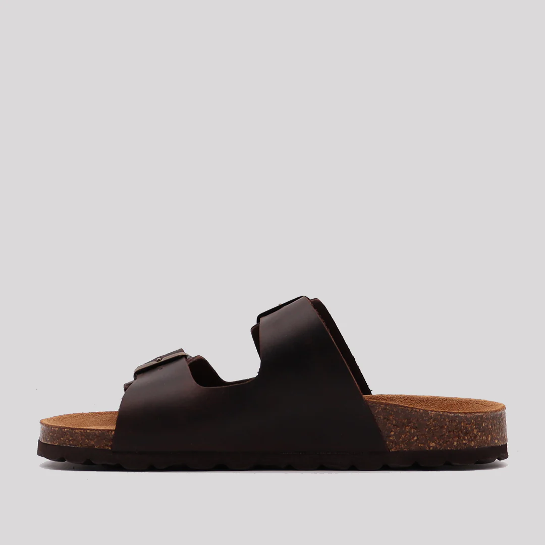 SANDALIA BIO MUJER PIEL CHOCO