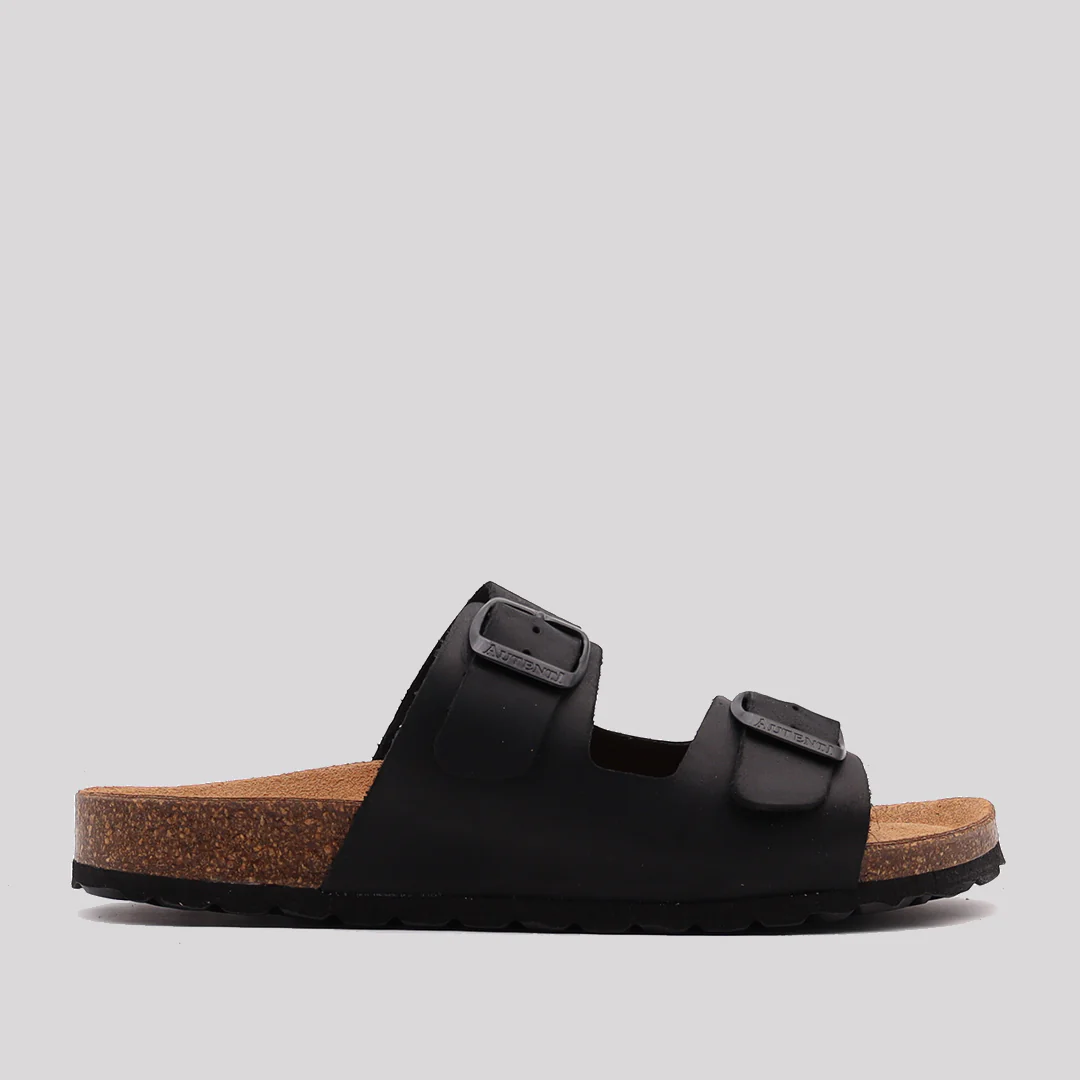 SANDALIA BIO MUJER PIEL NEGRO