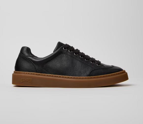 Runner Twentyfive Zapatillas de piel negras para hombre
