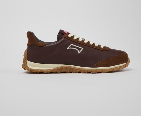  Drift Walk Zapatillas marrones de piel y nobuk para mujer.