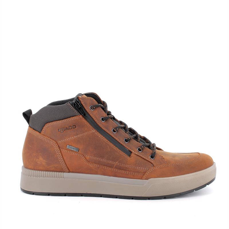 Zapato deportivo con GORE-TEX® para hombre marron con cremallera CUERO