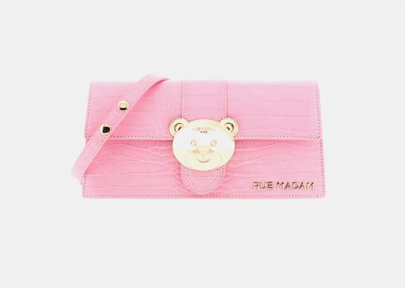 Bolso RUE MADAM PARIS TEDDY IT BAG LONG COCCO PINK